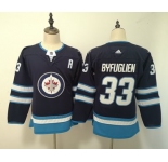 Jets #33 Dustin Byfuglien Navy Women Adidas Jersey