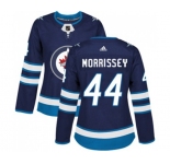 Women Adidas Winnipeg Jets #44 Josh Morrissey Authentic Navy Blue Home NHL Jersey
