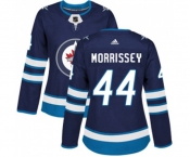 Women Adidas Winnipeg Jets #44 Josh Morrissey Authentic Navy Blue Home NHL Jersey