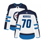 Women Adidas Winnipeg Jets #70 Joe Morrow Authentic White Away NHL Jersey