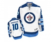 Women Reebok Winnipeg Jets #10 Dale Hawerchuk Authentic White Away NHL Jersey