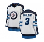 Women Winnipeg Jets #3 Tucker Poolman Fanatics Branded White Away Breakaway NHL Jersey