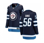 Women Winnipeg Jets #56 Marko Dano Fanatics Branded Navy Blue Home Breakaway NHL Jersey