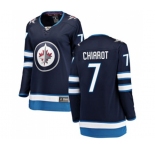 Women Winnipeg Jets #7 Ben Chiarot Fanatics Branded Navy Blue Home Breakaway NHL Jersey