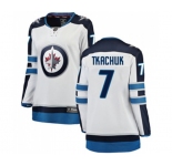 Women Winnipeg Jets #7 Keith Tkachuk Fanatics Branded White Away Breakaway NHL Jersey