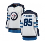 Women Winnipeg Jets #85 Mathieu Perreault Fanatics Branded White Away Breakaway NHL Jersey
