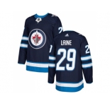 Youth Adidas Winnipeg Jets #29 Patrik Laine Navy Blue Home Authentic Stitched NHL Jersey
