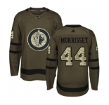 Youth Adidas Winnipeg Jets #44 Josh Morrissey Authentic Green Salute to Service NHL Jersey