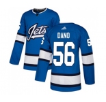 Youth Adidas Winnipeg Jets #56 Marko Dano Authentic Blue Alternate NHL Jersey