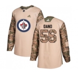 Youth Adidas Winnipeg Jets #56 Marko Dano Authentic Camo Veterans Day Practice NHL Jersey