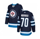Youth Adidas Winnipeg Jets #70 Joe Morrow Authentic Navy Blue Home NHL Jersey
