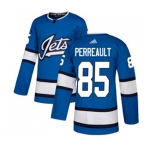 Youth Adidas Winnipeg Jets #85 Mathieu Perreault Premier Blue Alternate NHL Jersey