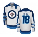 Youth Reebok Winnipeg Jets #18 Bryan Little Authentic White Away NHL Jersey