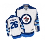 Youth Reebok Winnipeg Jets #26 Blake Wheeler Authentic White Away NHL Jersey