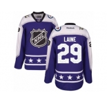 Youth Reebok Winnipeg Jets #29 Patrik Laine Authentic Purple Central Division 2017 All-Star NHL Jersey