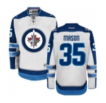 Youth Reebok Winnipeg Jets #35 Steve Mason Authentic White Away NHL Jersey