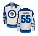 Youth Reebok Winnipeg Jets #55 Mark Scheifele Authentic White Away NHL Jersey