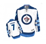 Youth Reebok Winnipeg Jets #7 Keith Tkachuk Authentic White Away NHL Jersey