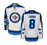 Youth Reebok Winnipeg Jets #8 Jacob Trouba Authentic White Away NHL Jersey