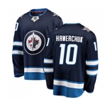 Youth Winnipeg Jets #10 Dale Hawerchuk Fanatics Branded Navy Blue Home Breakaway NHL Jersey