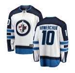 Youth Winnipeg Jets #10 Dale Hawerchuk Fanatics Branded White Away Breakaway NHL Jersey