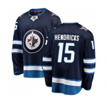 Youth Winnipeg Jets #15 Matt Hendricks Fanatics Branded Navy Blue Home Breakaway NHL Jersey