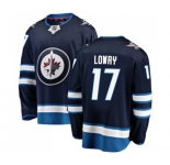 Youth Winnipeg Jets #17 Adam Lowry Fanatics Branded Navy Blue Home Breakaway NHL Jersey