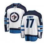 Youth Winnipeg Jets #17 Adam Lowry Fanatics Branded White Away Breakaway NHL Jersey