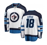 Youth Winnipeg Jets #18 Bryan Little Fanatics Branded White Away Breakaway NHL Jersey