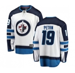 Youth Winnipeg Jets #19 Nic Petan Fanatics Branded White Away Breakaway NHL Jersey