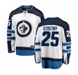 Youth Winnipeg Jets #25 Paul Stastny Fanatics Branded White Away Breakaway NHL Jersey