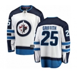 Youth Winnipeg Jets #25 Seth Griffith Fanatics Branded White Away Breakaway NHL Jersey