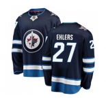 Youth Winnipeg Jets #27 Nikolaj Ehlers Fanatics Branded Navy Blue Home Breakaway NHL Jersey
