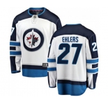 Youth Winnipeg Jets #27 Nikolaj Ehlers Fanatics Branded White Away Breakaway NHL Jersey