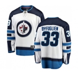 Youth Winnipeg Jets #33 Dustin Byfuglien Fanatics Branded White Away Breakaway NHL Jersey