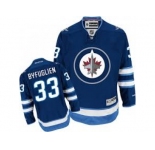 Youth Winnipeg Jets #33 Dustin Byfuglien Navy Blue Reebok Home NHL Jersey