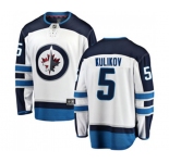 Youth Winnipeg Jets #5 Dmitry Kulikov Fanatics Branded White Away Breakaway NHL Jersey