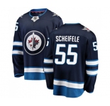 Youth Winnipeg Jets #55 Mark Scheifele Fanatics Branded Navy Blue Home Breakaway NHL Jersey