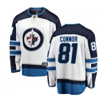 Youth Winnipeg Jets #81 Kyle Connor Fanatics Branded White Away Breakaway NHL Jersey