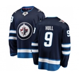 Youth Winnipeg Jets #9 Bobby Hull Fanatics Branded Navy Blue Home Breakaway NHL Jersey