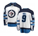 Youth Winnipeg Jets #9 Bobby Hull Fanatics Branded White Away Breakaway NHL Jersey