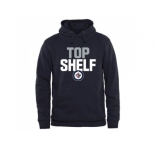 Winnipeg Jets Navy Top Shelf Pullover Hoodie