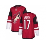 Men Adidas Phoenix Coyotes #17 Radim Vrbata Maroon Home Authentic Stitched NHL Jersey