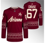 Men Arizona Coyotes 67 Lawson Crouse Garnet Alternate Pro Jersey