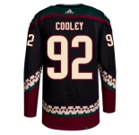 Men Arizona Coyotes #92 Logan Cooley Adidas Authentic Alternate Jersey black