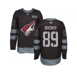 Men's Adidas Arizona Coyotes #89 Mikkel Boedker Authentic Black 1917-2017 100th Anniversary NHL Jersey