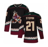 Men's Arizona Coyotes #21 Derek Stepan Black Alternate Stitched Hockey Jersey