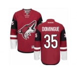 Men's Arizona Coyotes #35 Louis Domingue Red Home Stitched NHL Jersey