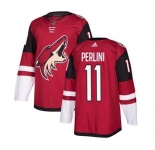 Men's Coyotes #11 Brendan Perlini Maroon Home Stitched Hockey Jersey