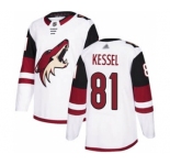 Men's Coyotes #81 Phil Kessel White Road Stitched Hockey Jersey